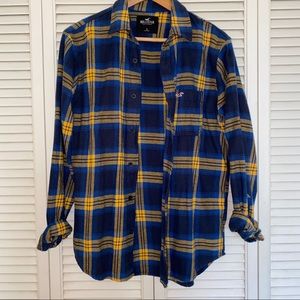 Hollister Boyfriend Plaid Flannel Shirt